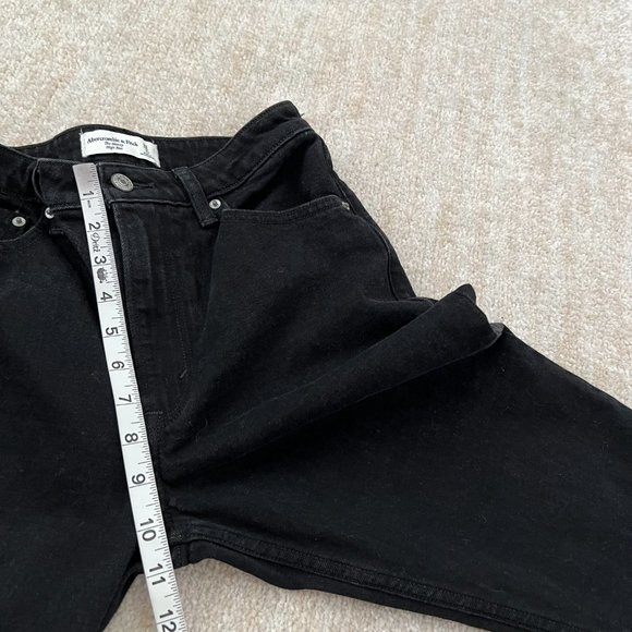 Abercrombie & Fitch The Skinny High Rise Jeans 26 / 2 Curve Love Black - Picture 6 of 10